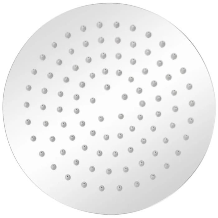 VidaXL Pomme de douche plongeante 2 pcs Acier inoxydable Ø 20 cm