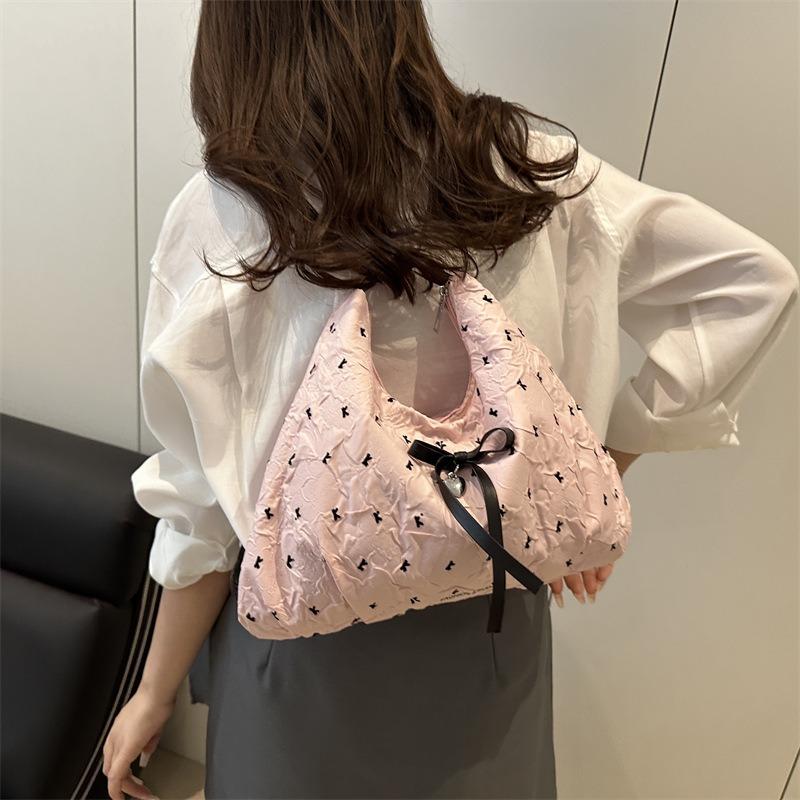 Bow Lazy Sweet Literary Large Capacity Shoulder Bag New Fashion Commuter Versatile Student Backpack