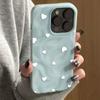 Heart Shaped Ripple Phone Case Suitable for iPhone 17 16 15 14 13 12 11 Pro/Max/Plus Anti Drop and Shockproof Back Cover
