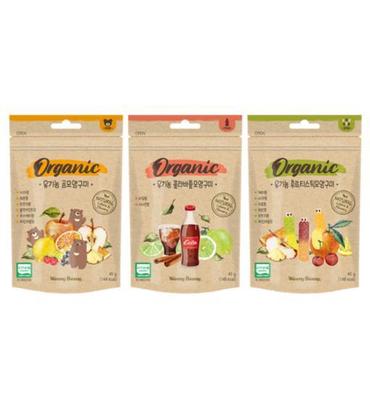 Winnie Bini Bio-Gummibärchen 45g, wählen Sie 1 aus 3 Sorten, Koreanische Snacks