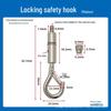 Steel Wire Rope Safety Lock Hook - Secure Picture Hanging & Marine Accessories