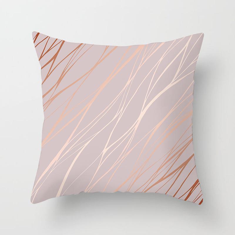 New Rose Gold Pink Peach Skin Pillow Cover Home Sofa Pillow Cushion Cover