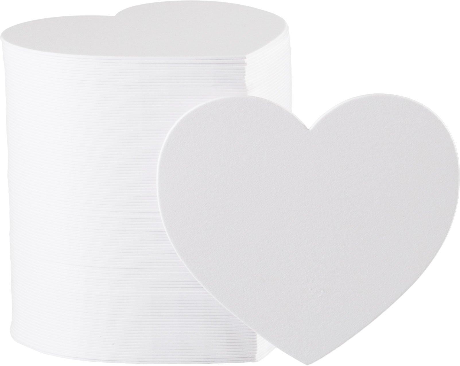 

Matsuyama Paper Coaster White Heart Shape sheets 90/1mm 1,000 білий