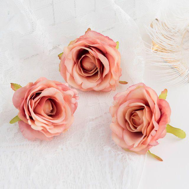 5/10Pcs Artificial Flowers Silk Rose Wedding Bridal Bouquet Home Room Garden Festival Garland Wall Hot sales Diy Gift Box Decora