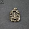 Antique Copper Chinese Guan Gong Big Pendant Necklace Copper Buddha Lucky God of Wealth Chinese Letter Blessing Birthday Present