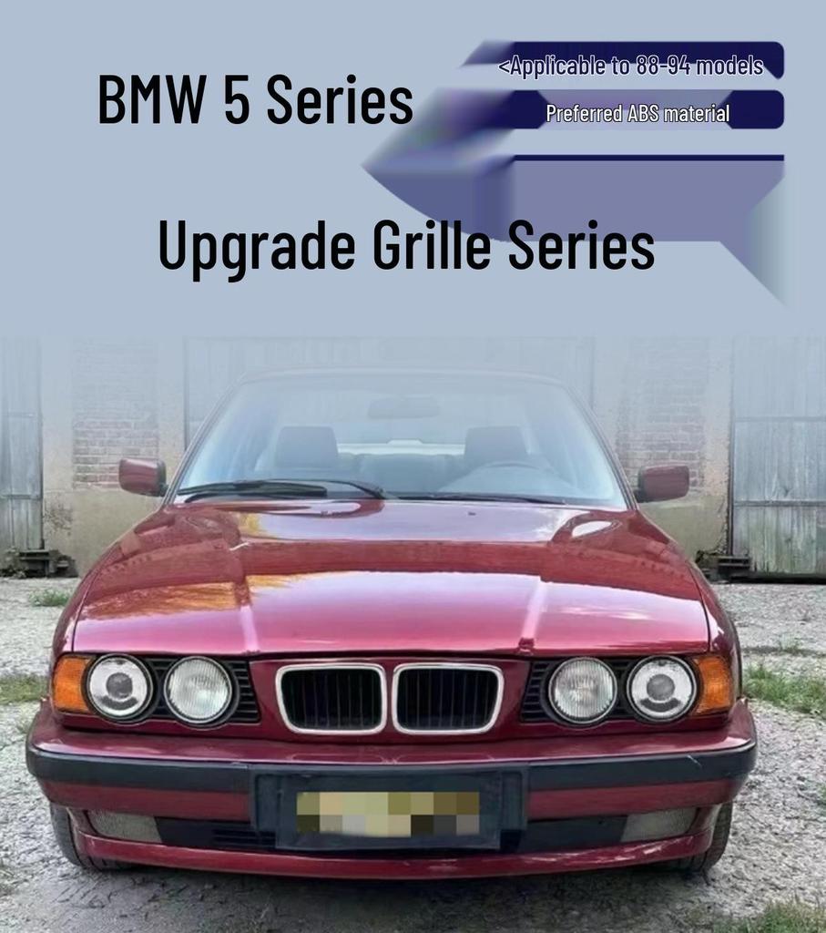 1988-1994 BMW 5er E34 Mattschwarz Dreifarbig Frontgrill