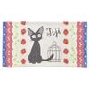 Marushin Ghibli Delivery Adult Strawberry and Towel 1005037900 Pillowcase, Kiki's Service, Jiji, Size, Jiji, Fabric,