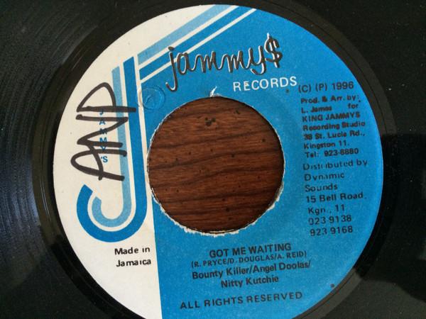 

7inch Record BOUNTY KILLER / ANGEL DOOLAS / NITT - Got Me Waiting NONE Jammy s Records 1996 Jamaica Reggae, Ska & Dub Used