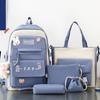 Primary School Boys Five Piece Set Junior High School Students High School Students Backpack Female College Students Backpack