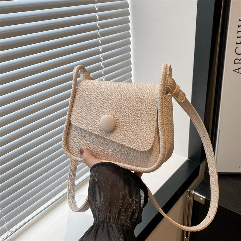 Womens Small Pu Square Bag With Soft Structure For Casual Street Fashion