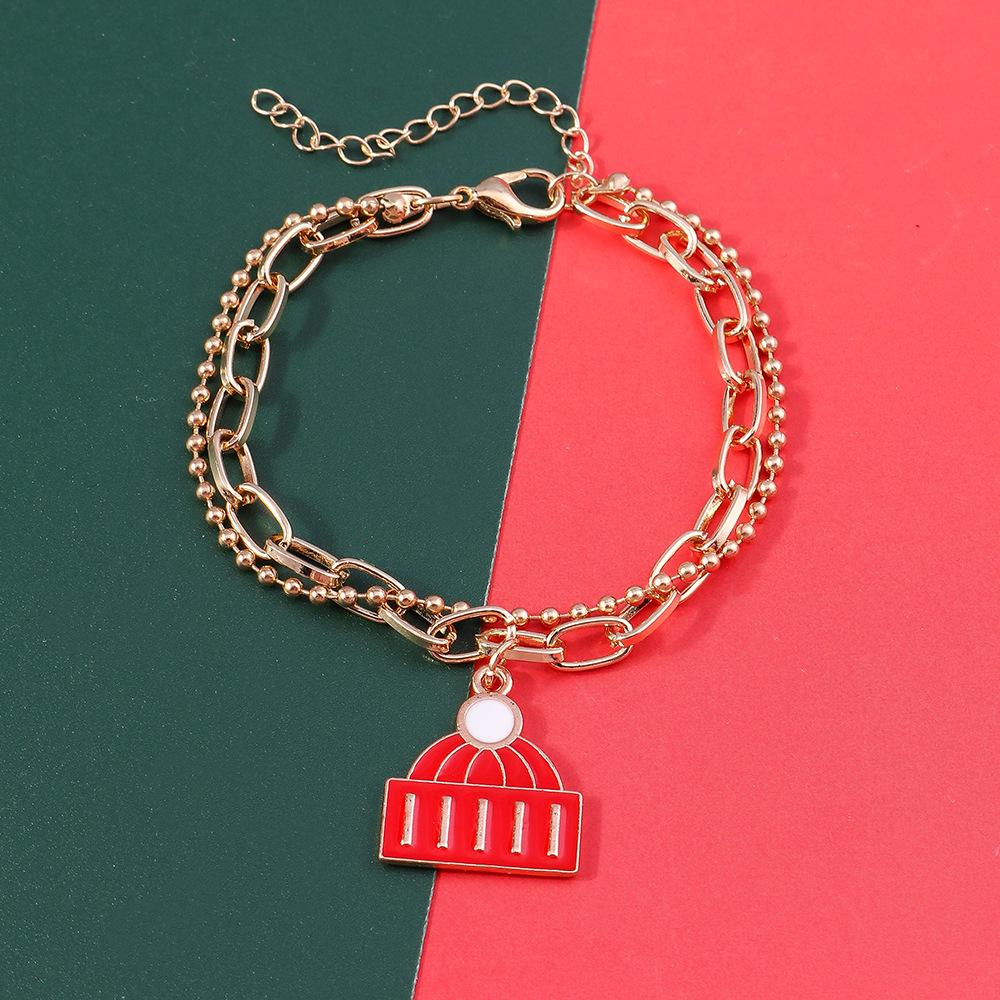 Europäisches & Amerikanisches Weihnachts-Schmuckarmband: Weihnachtsmann & Baum Design