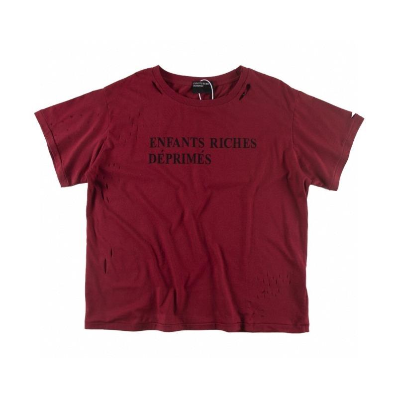 Letter printing retro portrait American tide brand loose men's and women's casual short-sleeved T-shirt tide