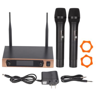 Drahtloses Mikrofon 1 für 2 Rauschunterdrückung Komfortables UHF FM Drahtloses Mikrofon für Heim-KTV