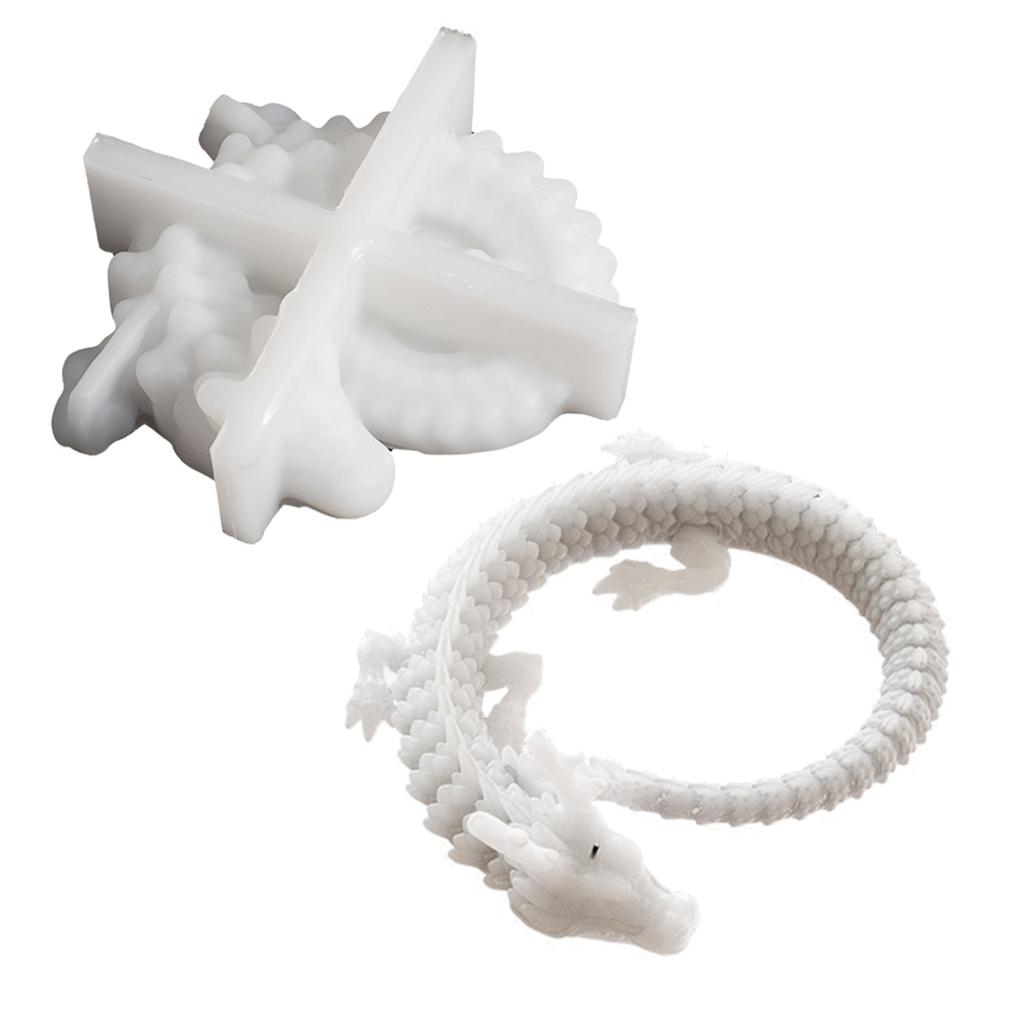 Chinese Dragon Candle Mold Epoxy Resin Molds Aromatherapy Mold Animal Decorations Mould Gifts for DIY Enthusiasts
