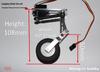 Cang Lang Remote Control Aircraft DIY Parts: Servo Kneeling Shock Absorber with Front/Rear Wheels and Steering Landing Gear Set