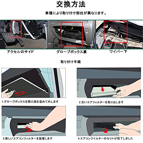 Air conditioner filter for Honda vehicles N-BOX NBOX JF3/JF4 / N-WGN JH3/JH4 / N-WAN NVAN JJ1/JJ2 / N-ONE JG3 JG4 Replacement with activated carb