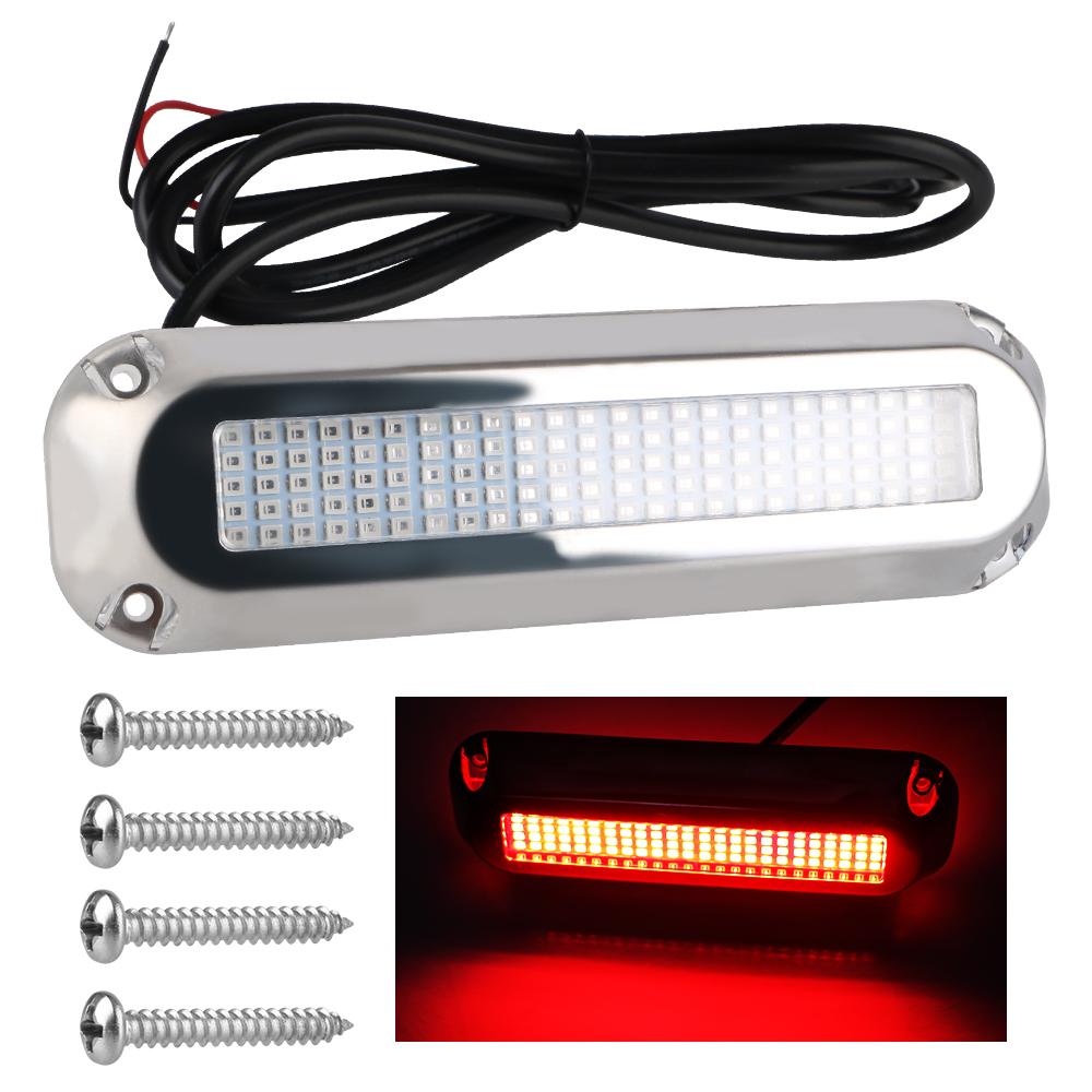 120 LED 60W Underwater Pontoon Transom Lamp Underwater Illumination 10V-30V For Marine Ship Yacht Boat Transom Light