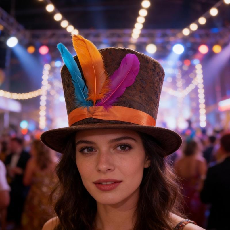 Cappelli Alti alla Moda Fasce per Capelli con Piccolo Cappello a Cilindro per Bambini e Adulti Raccolte Festiva Travestimento Cappello per Fotografia