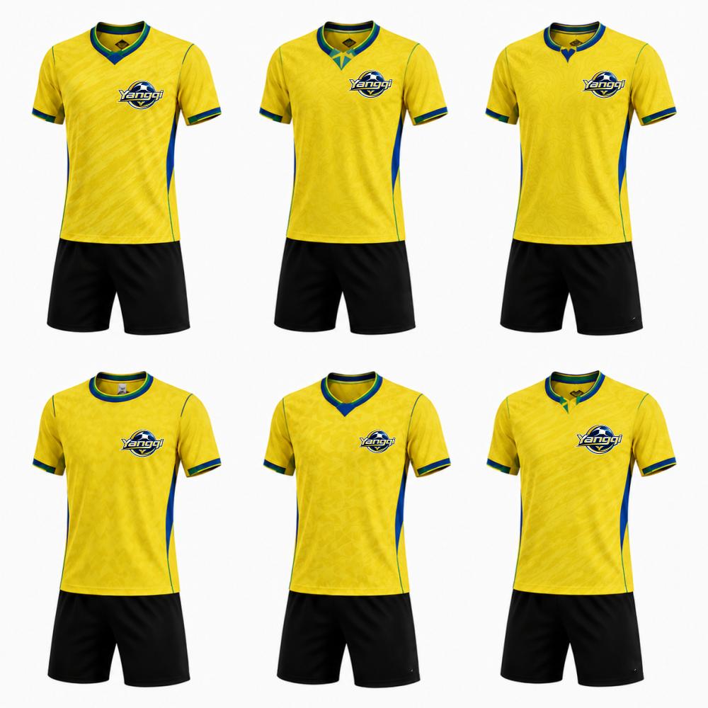 OEM Custom Summer Soccer Jersey Set Moisture-Wicking Sublimation Football Shirts Shorts Team Uniforms Polyester Sportswear Jerseys&S