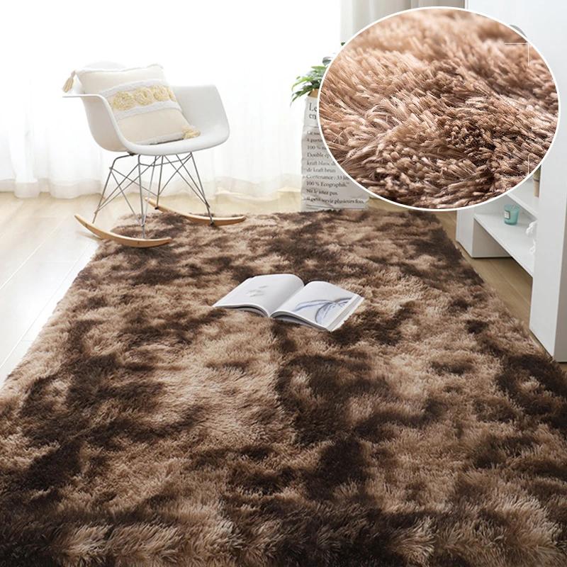 Fall and Winter Tie-dye Shaggy Carpet Home Living Room Bedroom Sofa Cushion Coffee Table Cushion Bedside Rug Carpet