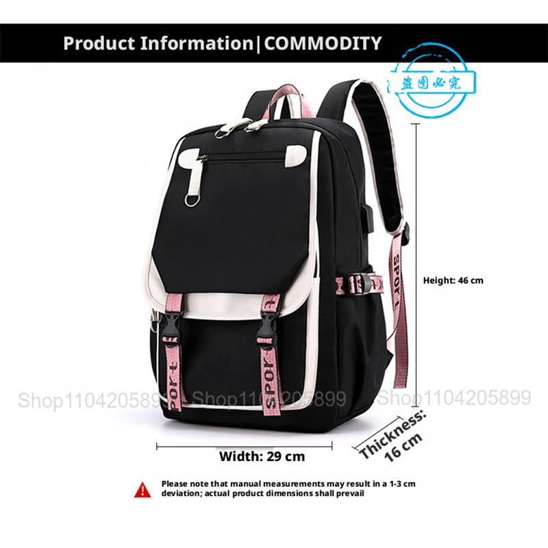 Zaino Danganronpa Anime Mochila Cartella Scolastica Studente Porta USB Borse da Viaggio Laptop Messenger Bag Grande Casual Regalo