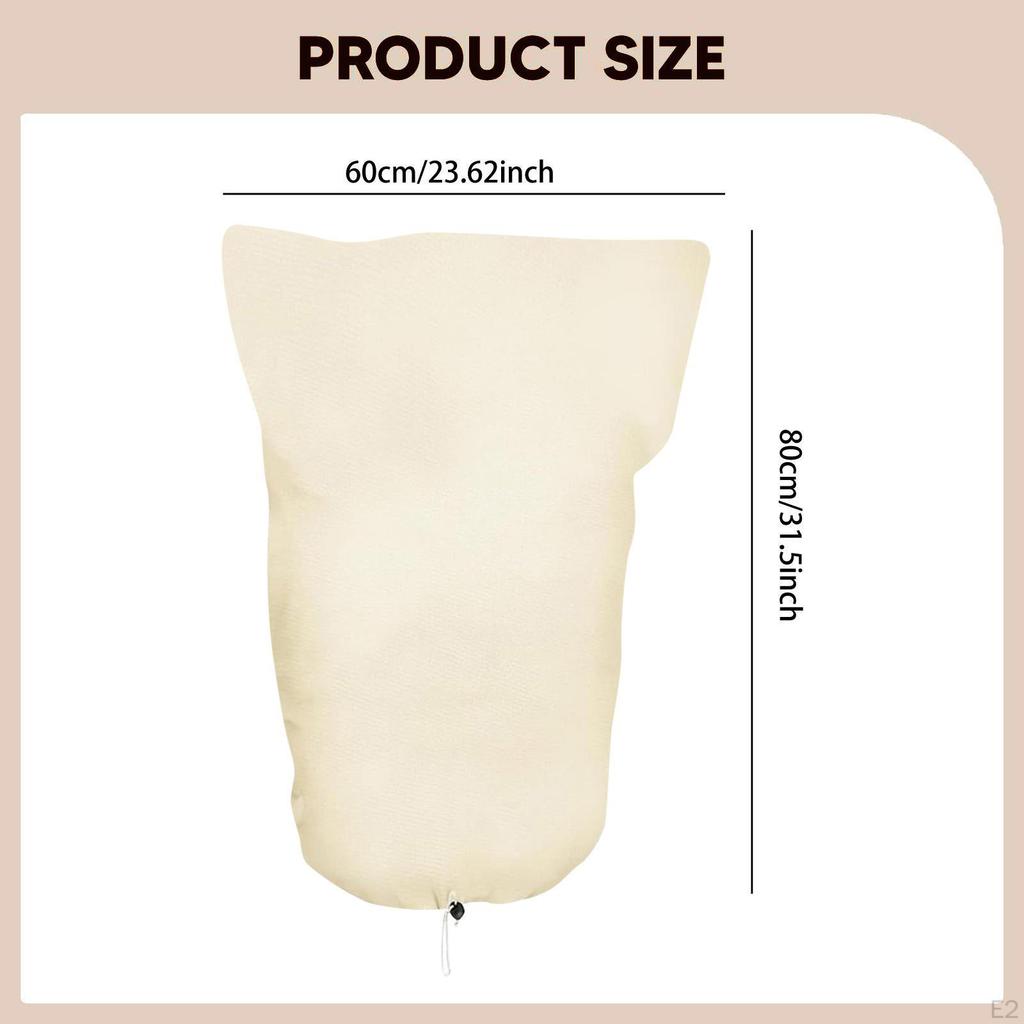 Garden Plant Cover with Drawstring Reusable Breathable Freeze Protection Zipper Protector Guard