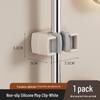ABS Wall-Mounted Bathroom Rack: Strong Broom & Mop Holder