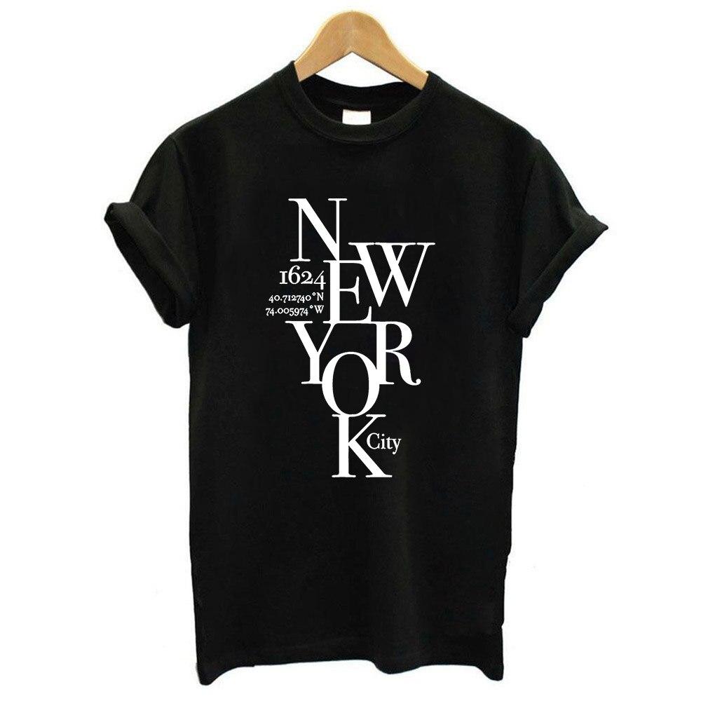Women T Shirt Harajuku New York City 