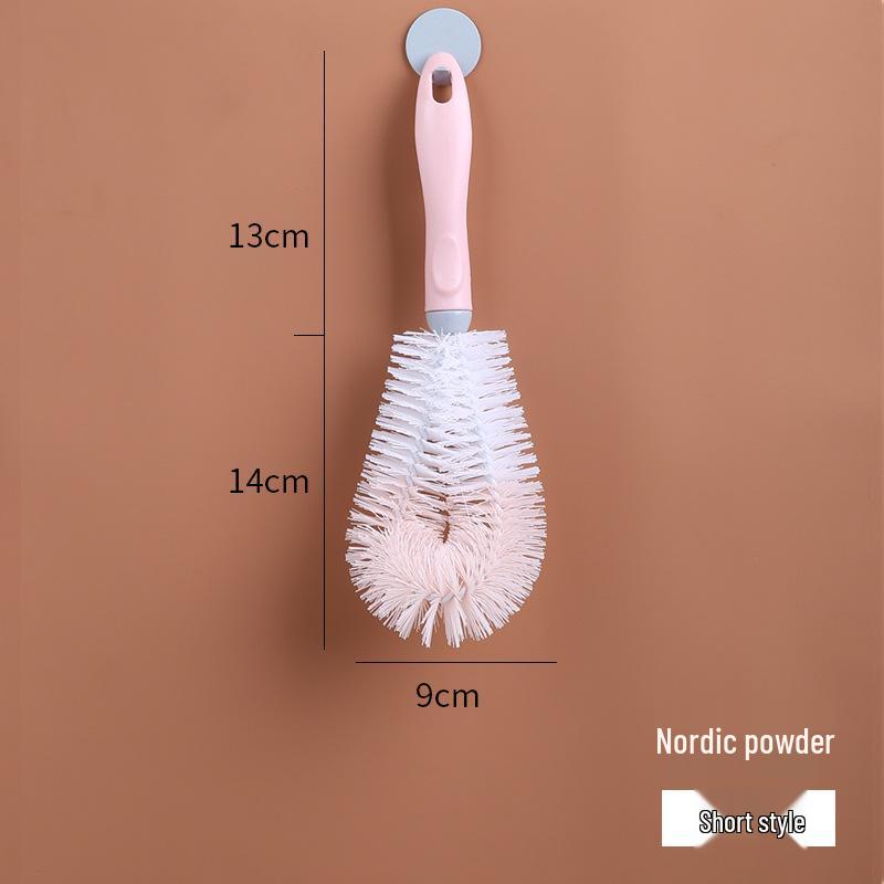 Tassenbürste mit langem Griff für Teeflecken: Babyflaschen-, Glas-, Wasserkocher- und Teetassenreiniger