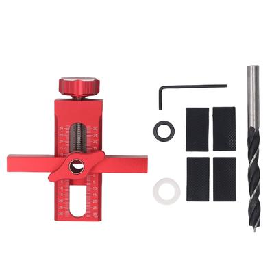 Schranktür-Montagepositionierer 10mm Bohrbuchse Einstellbare Länge Schrankbeschläge Scharnier