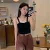 WTEMPO Women's Suspender Vest with Bra Underlay Bra and Back Underwear Women's Top Thin Fashion