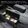 Car Armrest Universal Arm Rest Box Organizer Accessories Storage PU Leather Elbow Support Cushion Adjustable Height Auto Elbow