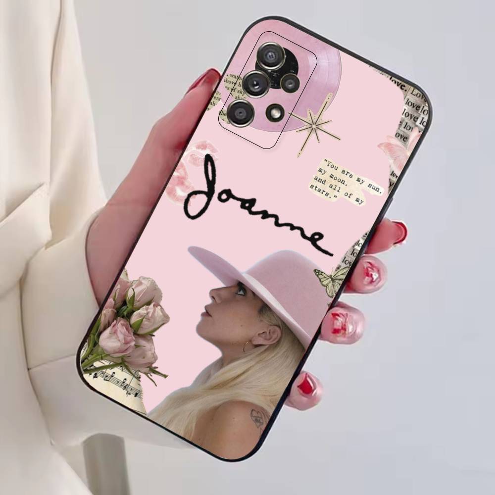 S-Singer L-Lady Gaga Phone Case For Samsung S25,S24,S21,S22,S23,S30,Ultra,S20,Plus,Fe,Lite,Note,10,Black Cover