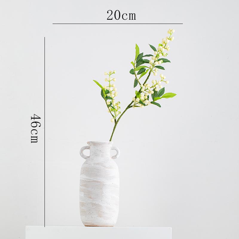 Retro Keramikvase für Wohnzimmer oder Schreibtisch Blumenarrangement