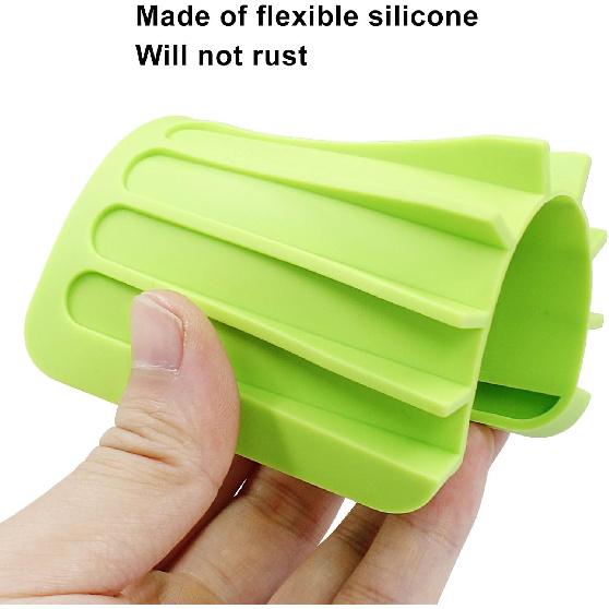 Self Draining Soap Holder Premium Silicone Soap Dish for Shower, Bathroom, Kitchen Waterfall Design Drains Water Efficiently, Extends Soap Life Easy