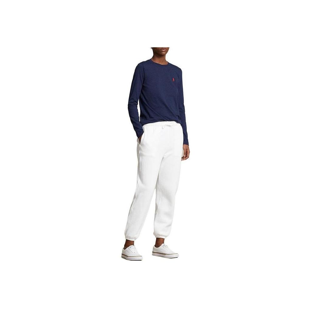 Polo Ralph Lauren Ss23 Solid Logo Embroidered Crew Neck Long Sleeve T-Shirt Women T-Shirts Navy-Blue WMPOKNINCU20697-410