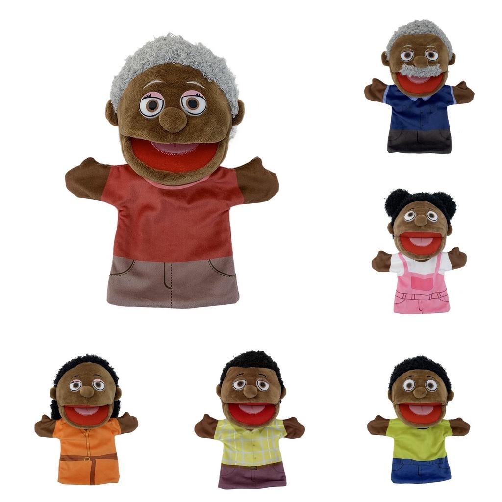 African Family Plush Toy Hand Puppet For Creative Roleplaying