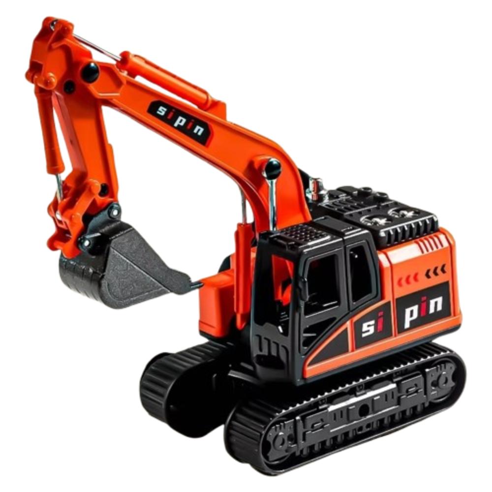 Rotatable Inertial Engineering Vehicle Flexible Joints Forklift Car Model  Collection оранжевый