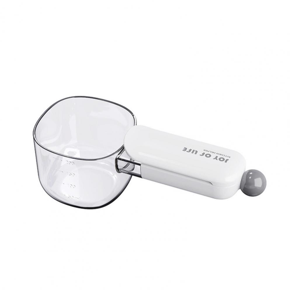 PET Kitchen Rice Scoop Multifunctional Moisture and Insect Prevention Household Food Spoon With Sealing Clip