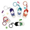 Portable Pill Case With Keychain Mini Pill Organizer Daily/Travel/Office Medicine Box Multifunctional Small Item Storage Box