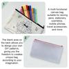 Pen Bag Non Woven Fabric Stationery Colored Zipper Bags Suitable for Children Graffiti Cartoon Pattern Portable Storage Bag TMZ