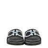 Salvatore Ferragamo Groovy Dual Gancini Slides Black