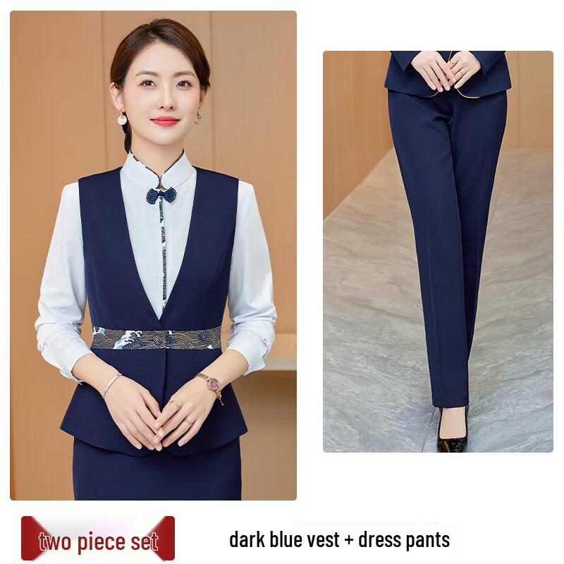 Neues Damen-Weste-Uniform-Set im chinesischen Stil