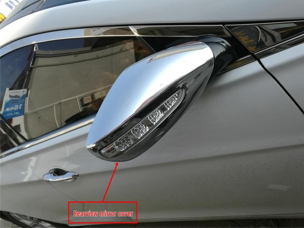 11-14 Sonata Rearview Mirror Cover Decoration - Eighth Gen Sonata Bright Shell Sticker