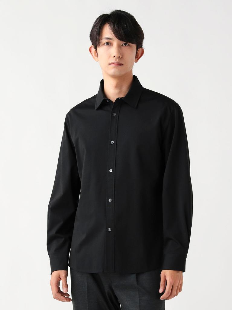 Beams Heart Men's Luxury Ponte Shirt, Black, Size L