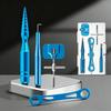 Aluminum Alloy Fishing Reel Repair Tool Set Including Bearing Extractors And Wrench For Easy Disassembly And Maintenance