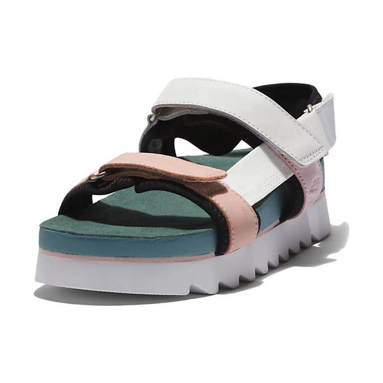 Timberland Santa Monica Sunrise Casual Sports Sandals Women Sandals White Green Pink A41QX662