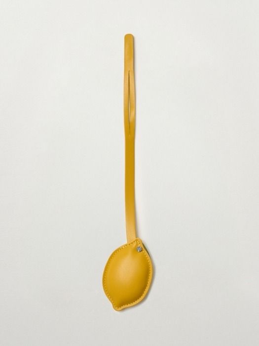 SATUR Citron Kunstleder Schlüsselanhänger_Gelb