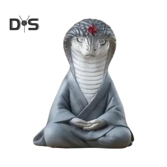 

Статуэтка змеи из смолы Дзен 2025 год Змеи Украшение для медитации Статуэтка змеи для удачи, богатства, домашнего офиса, автомобиля, декор рабочего стола серый