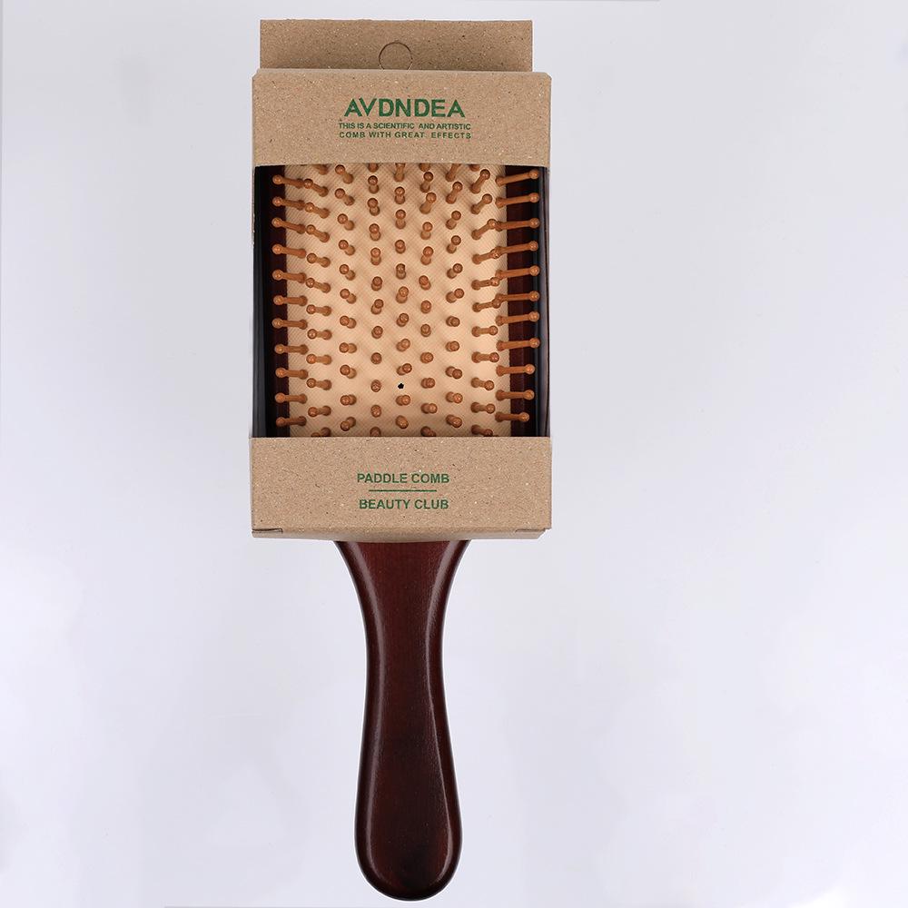 Natural Bamboo Scalp Massage Air Cushion Comb Set